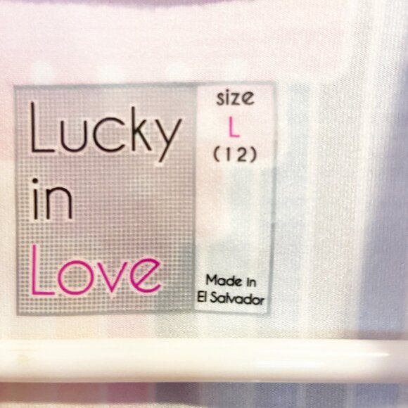Lucky In Love Vaportex Sleeveless V-Neck Size Large NEW! - Picture 3 of 8